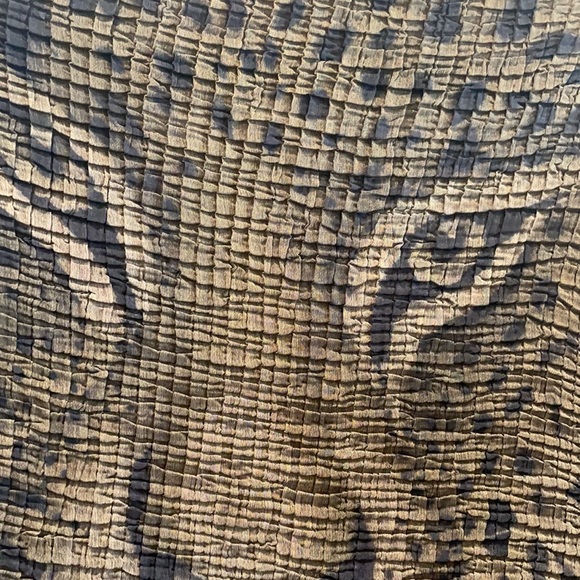 Y2K SheerTiger Jaguar crinkle shirt blouse top - Picture 4 of 9